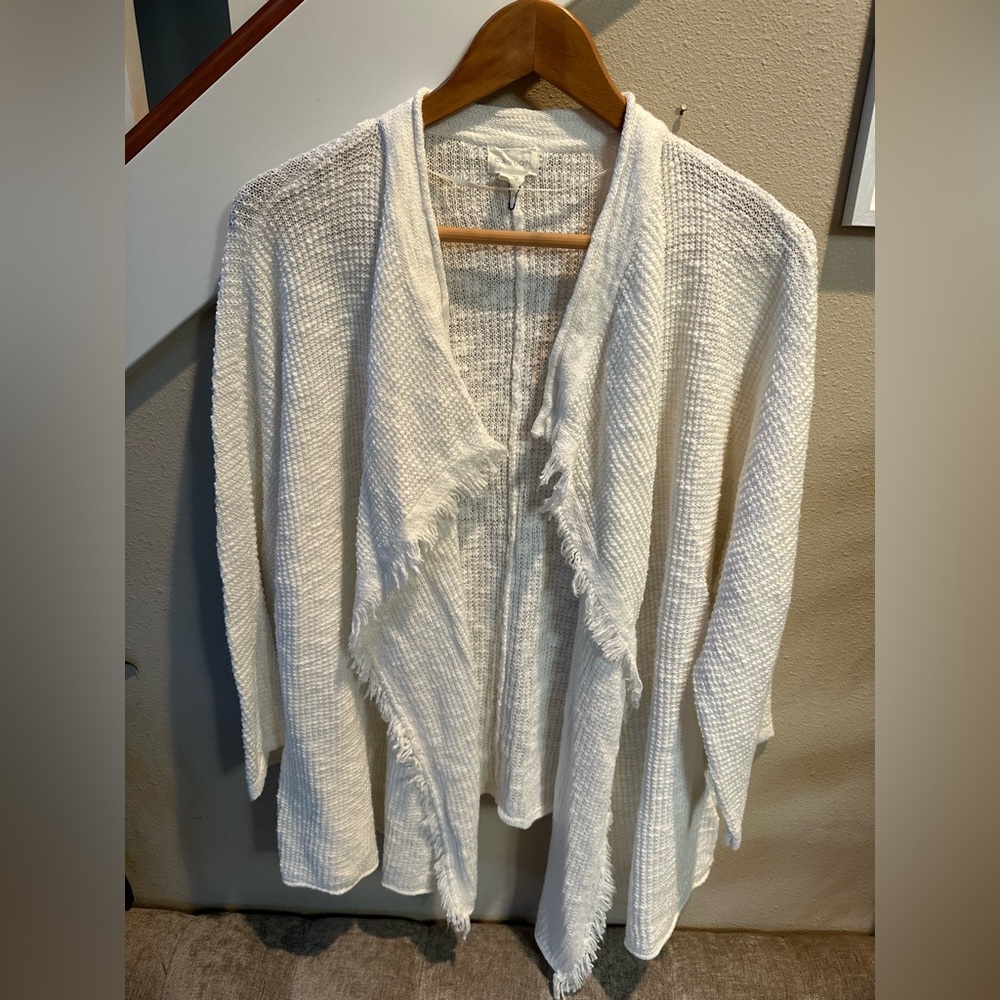 Caslon Open Front fringe cardigan size XL